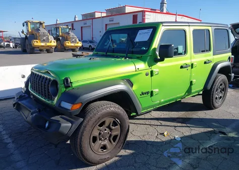 2025 Jeep Wrangler 4-Door Sport 4X4 from USA, damaged, VIN 1C4PJXDN0SW574429